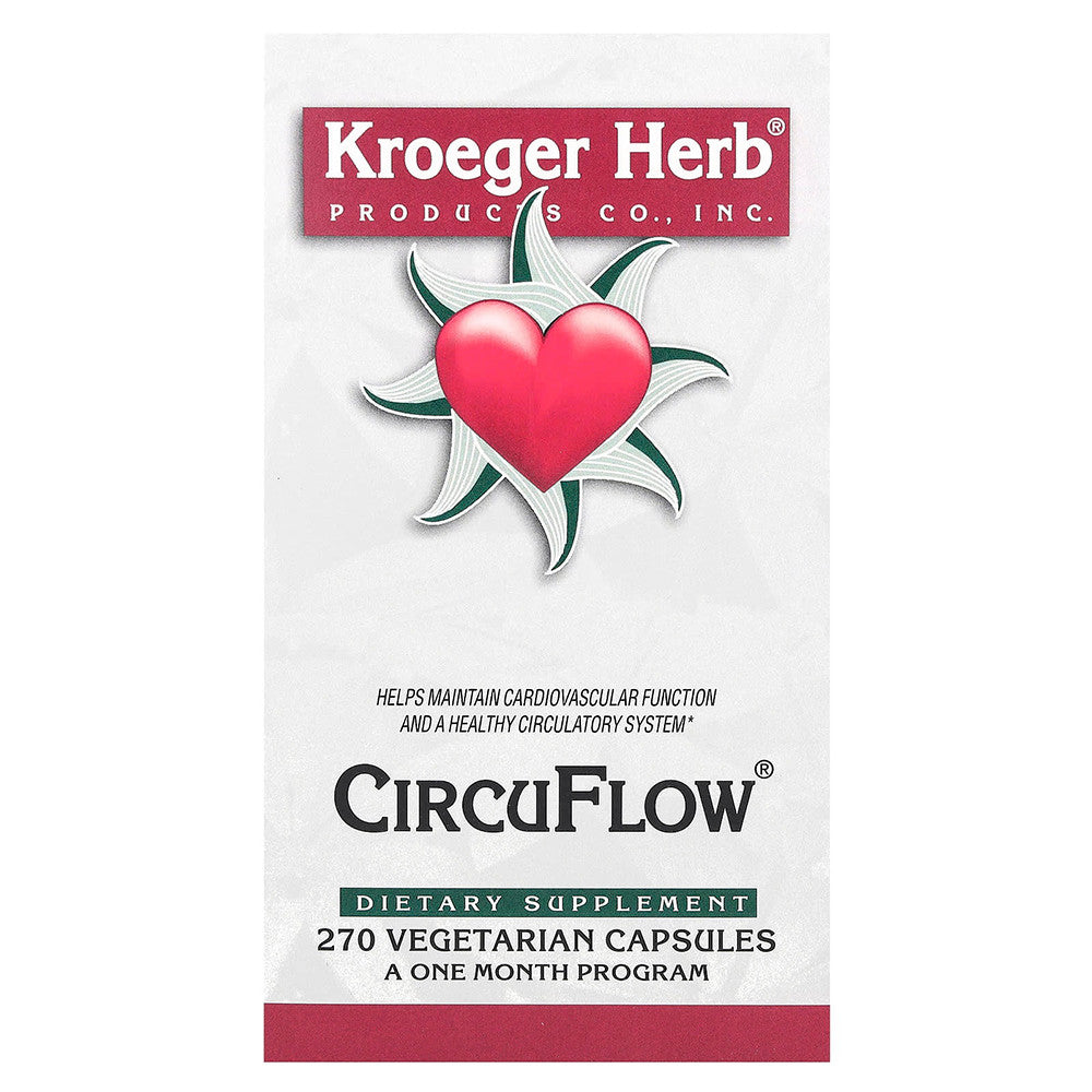Kroeger Herbs Herbal Combinations Circuflow Capsules - 270 Ea